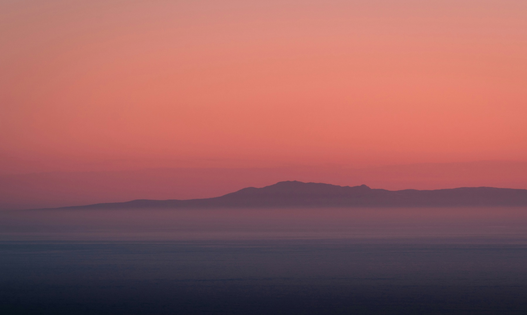Sunset over the Channel Islands from the Montecito foothills